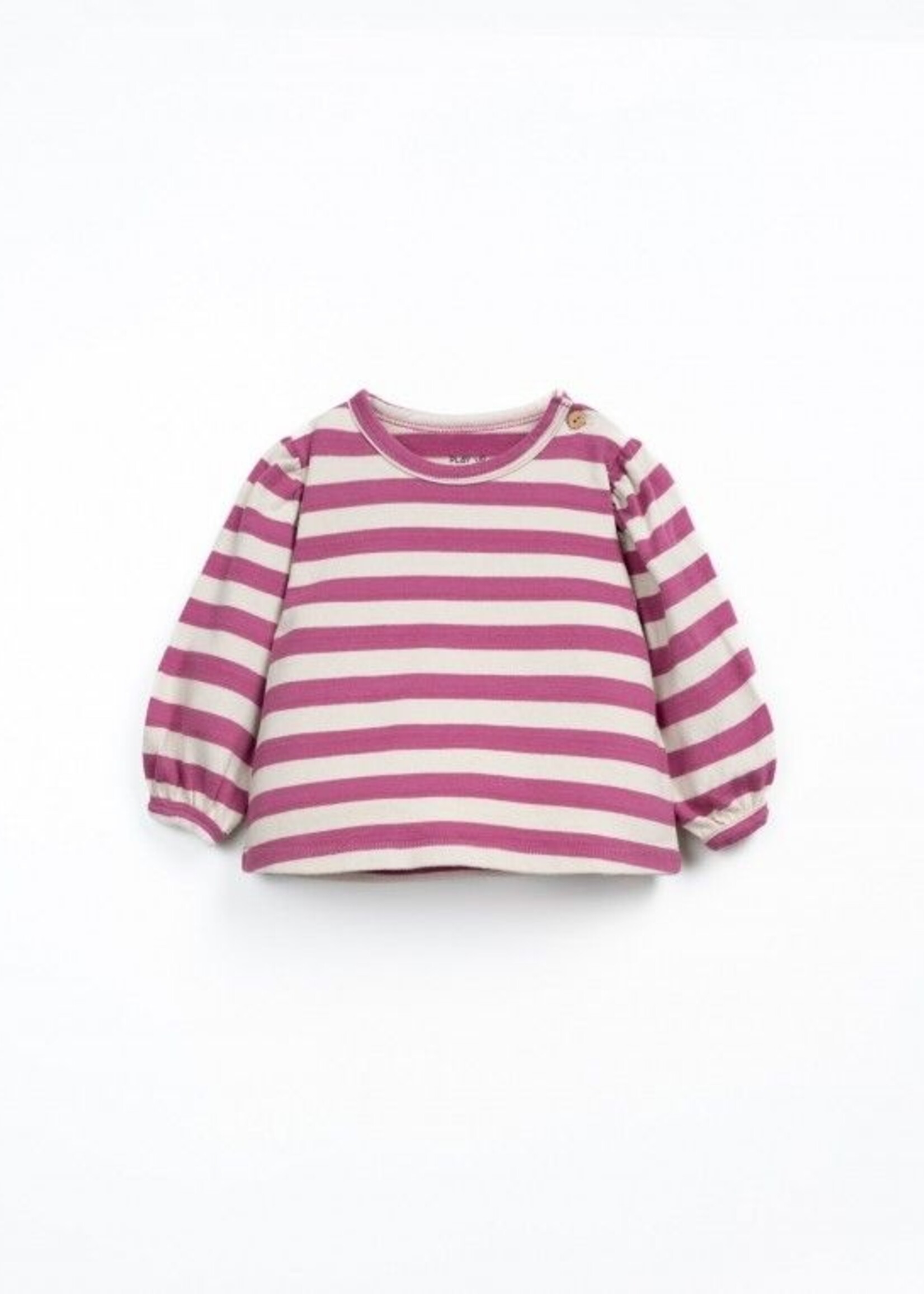 Play Up Striped jersey ls tshirt Beetroot - Play Up