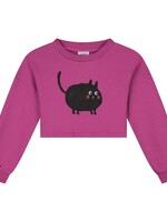 Daily Brat Meows a lot Cropped sweater Rose sorbet - Daily Brat