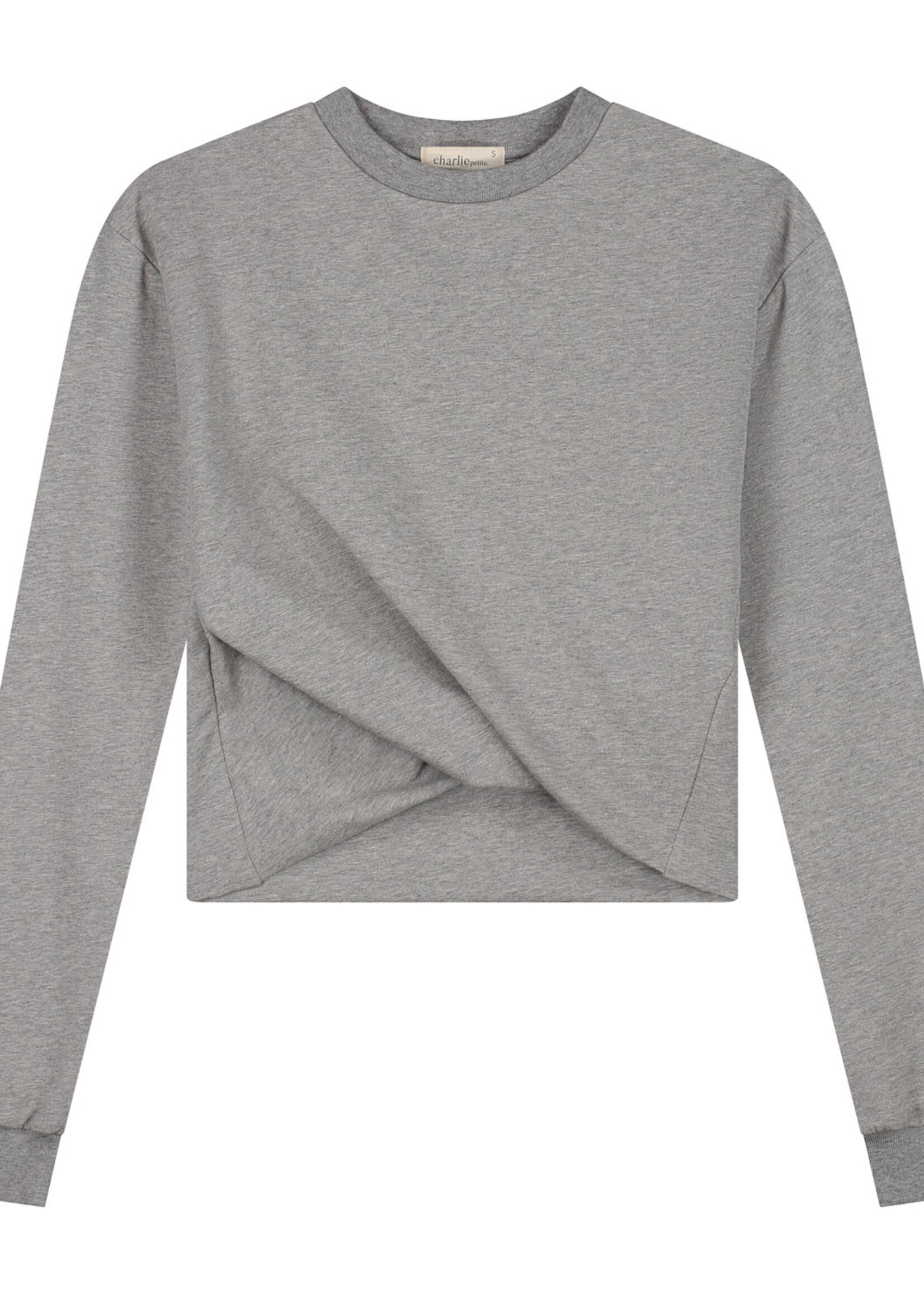 Charlie Petite Owen longsleeve Grey melange - Charlie Petite