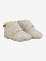 Enfant Baby wool slippers harde zool Sand melange - Enfant