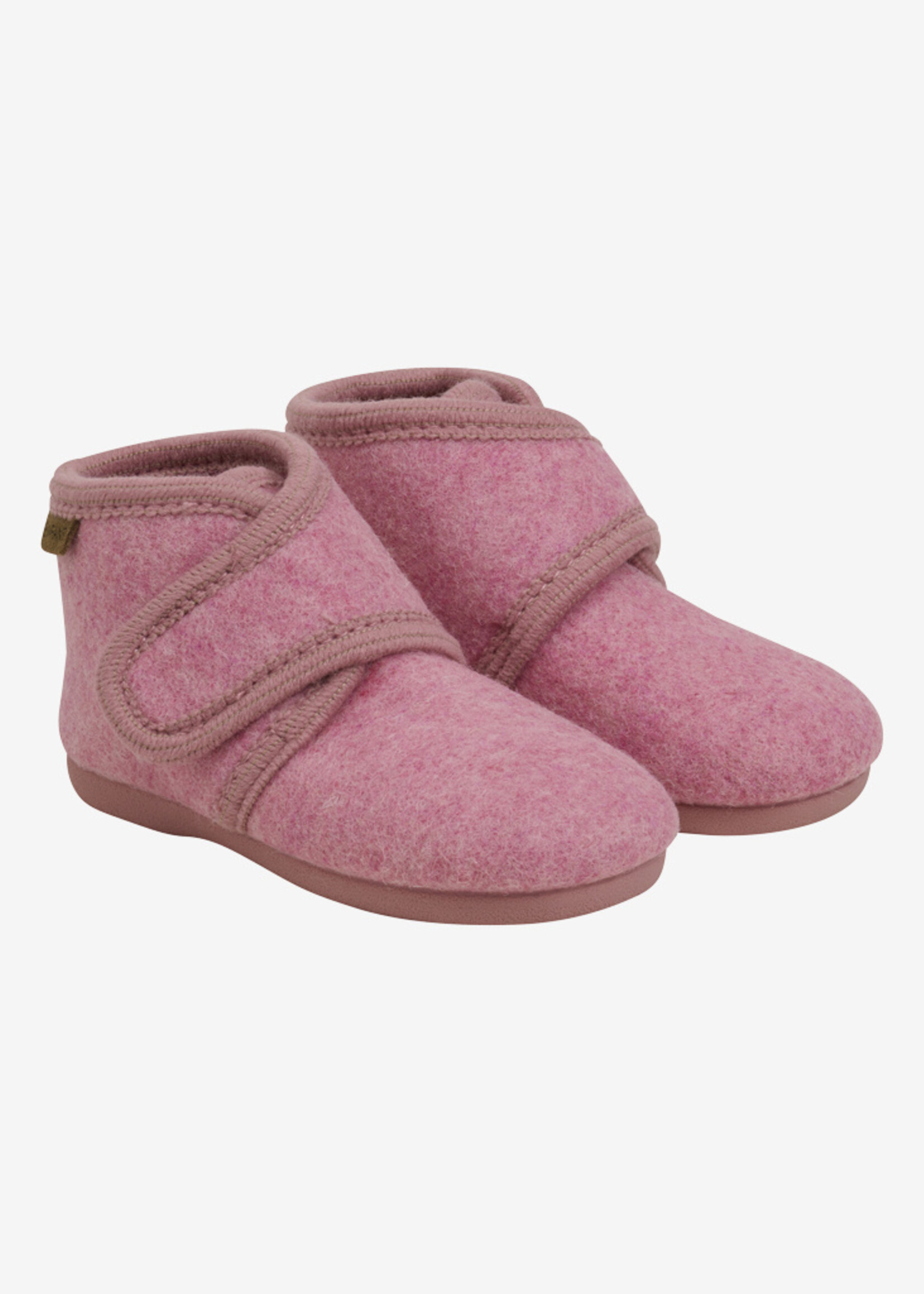 Enfant Baby wool slippers harde zool Wild rose - Enfant