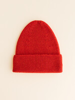 HVID Beanie Fonzie kids Red - Hvid