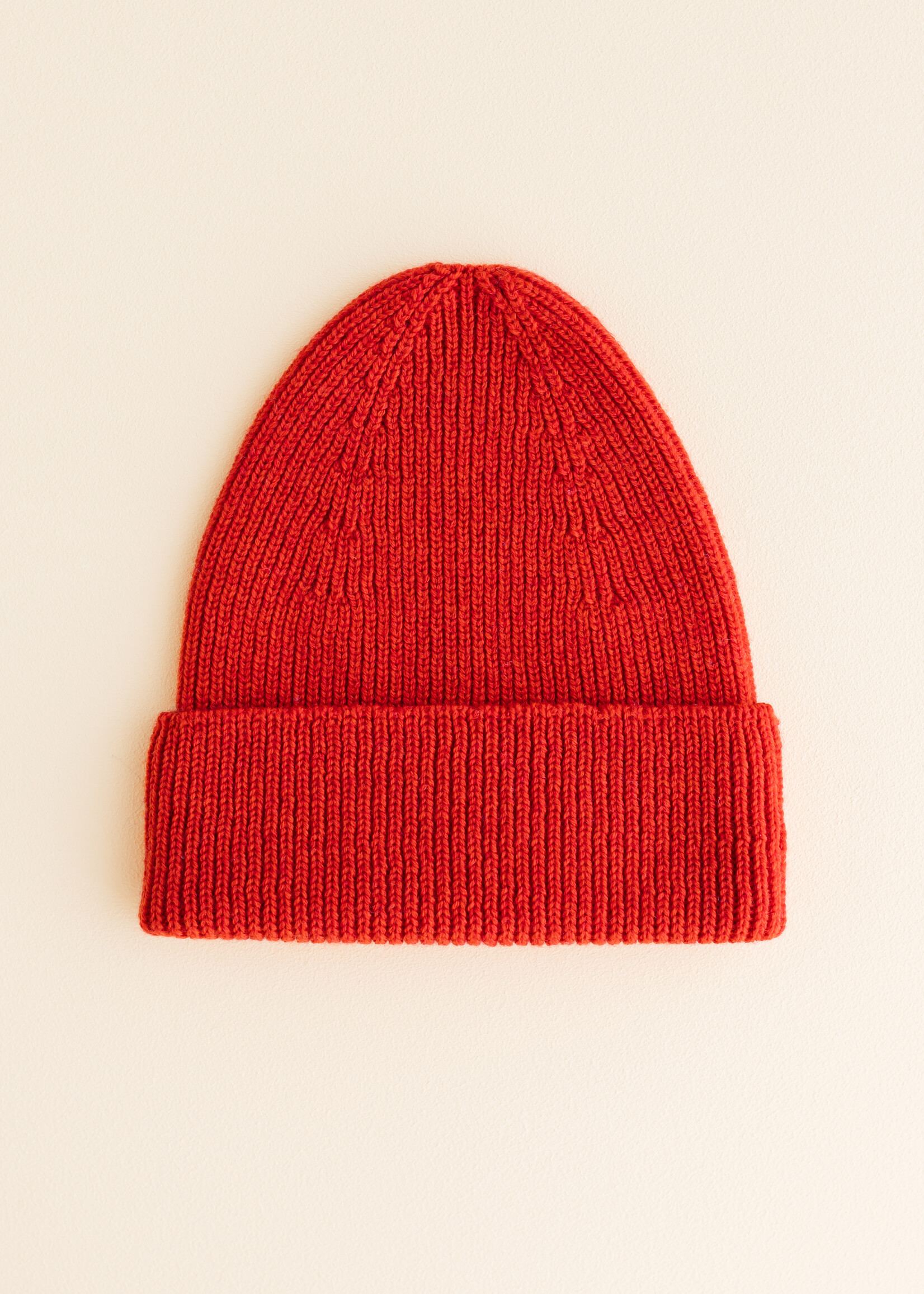 HVID Beanie Fonzie kids Red - Hvid