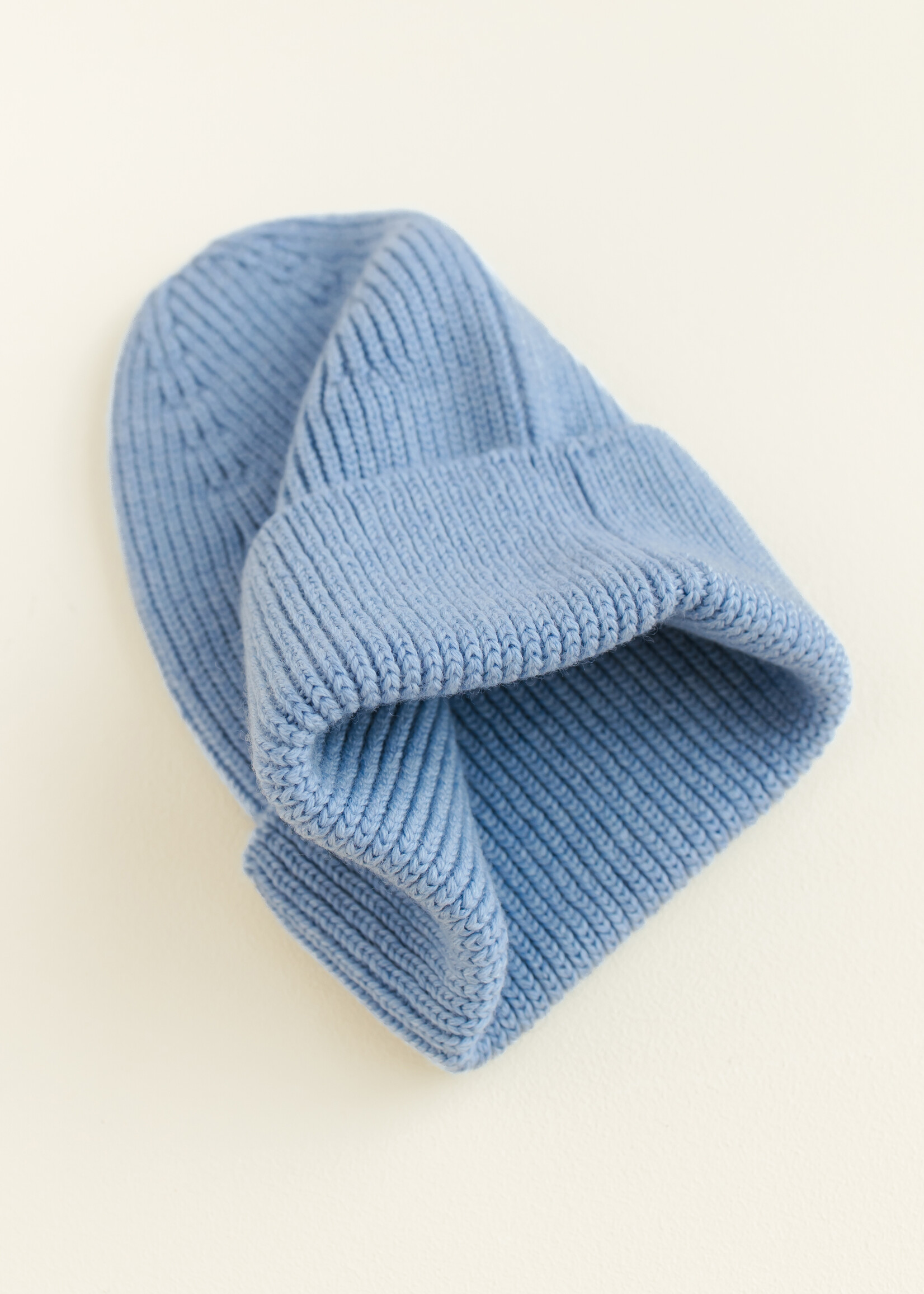 HVID Beanie Fonzie kids Light blue - Hvid