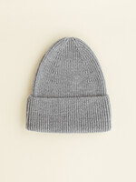 HVID Beanie Fonzie kids Grey melange - Hvid