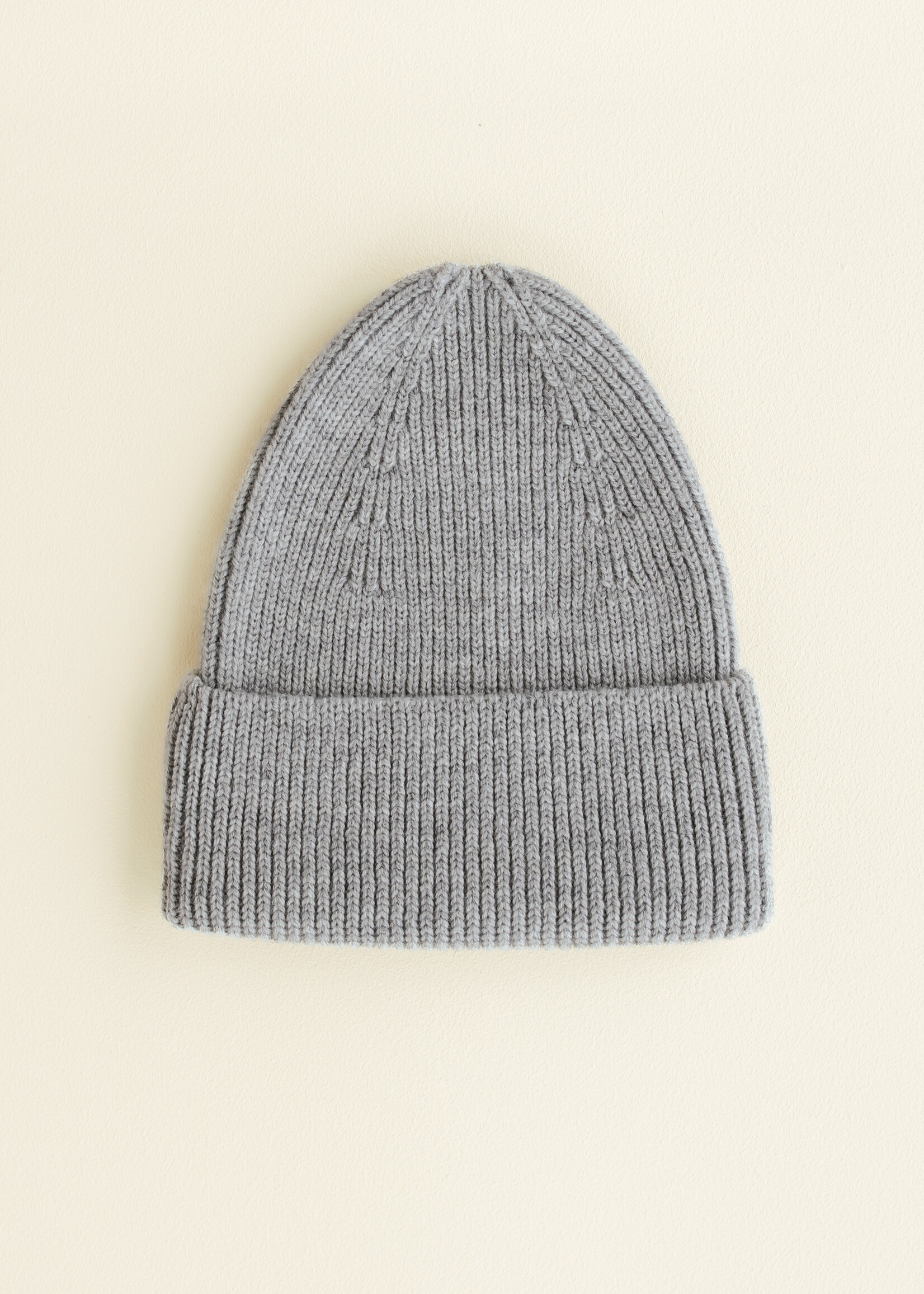 HVID Beanie Fonzie kids Grey melange - Hvid