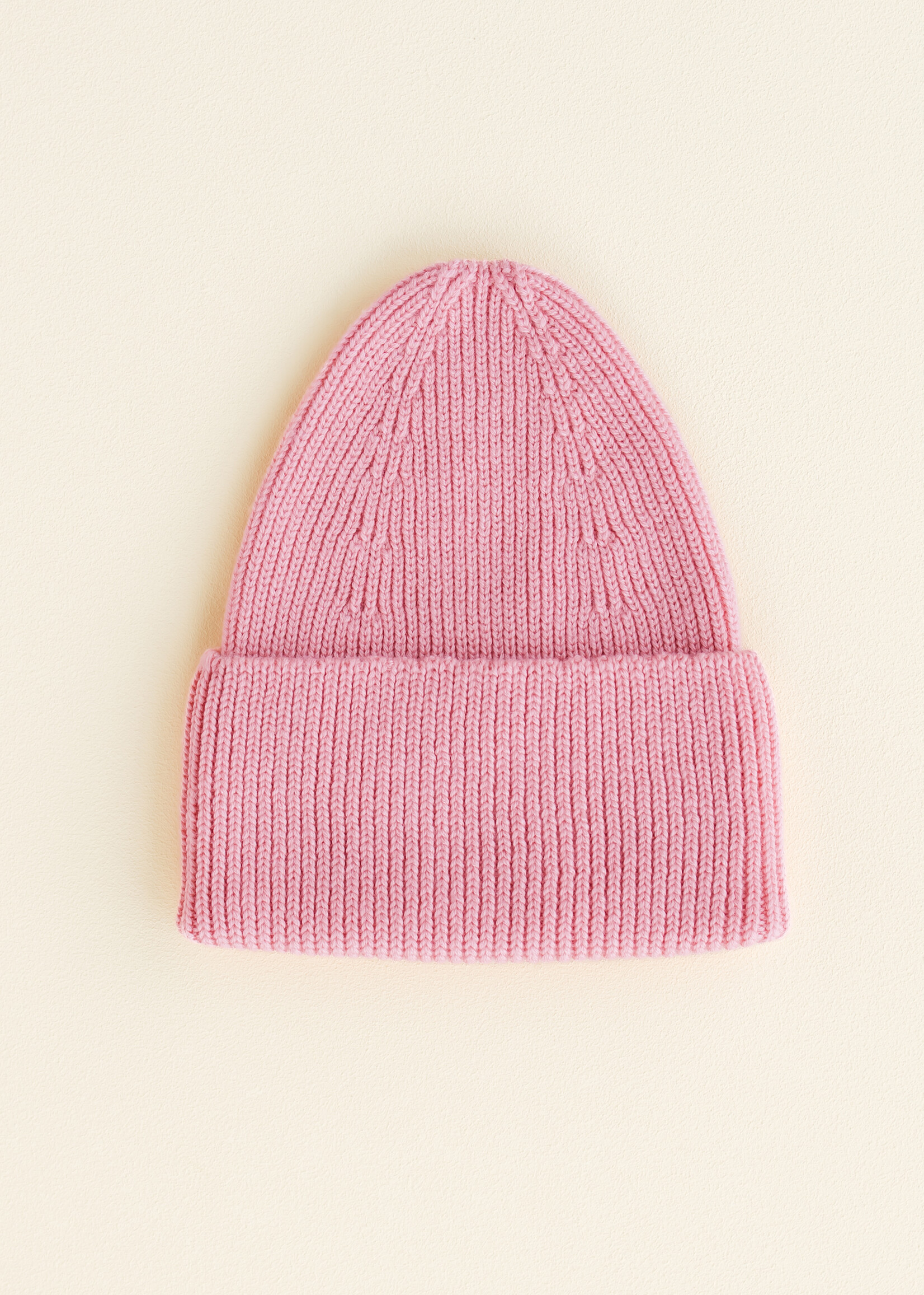 HVID Beanie Fonzie kids Cotton candy - Hvid