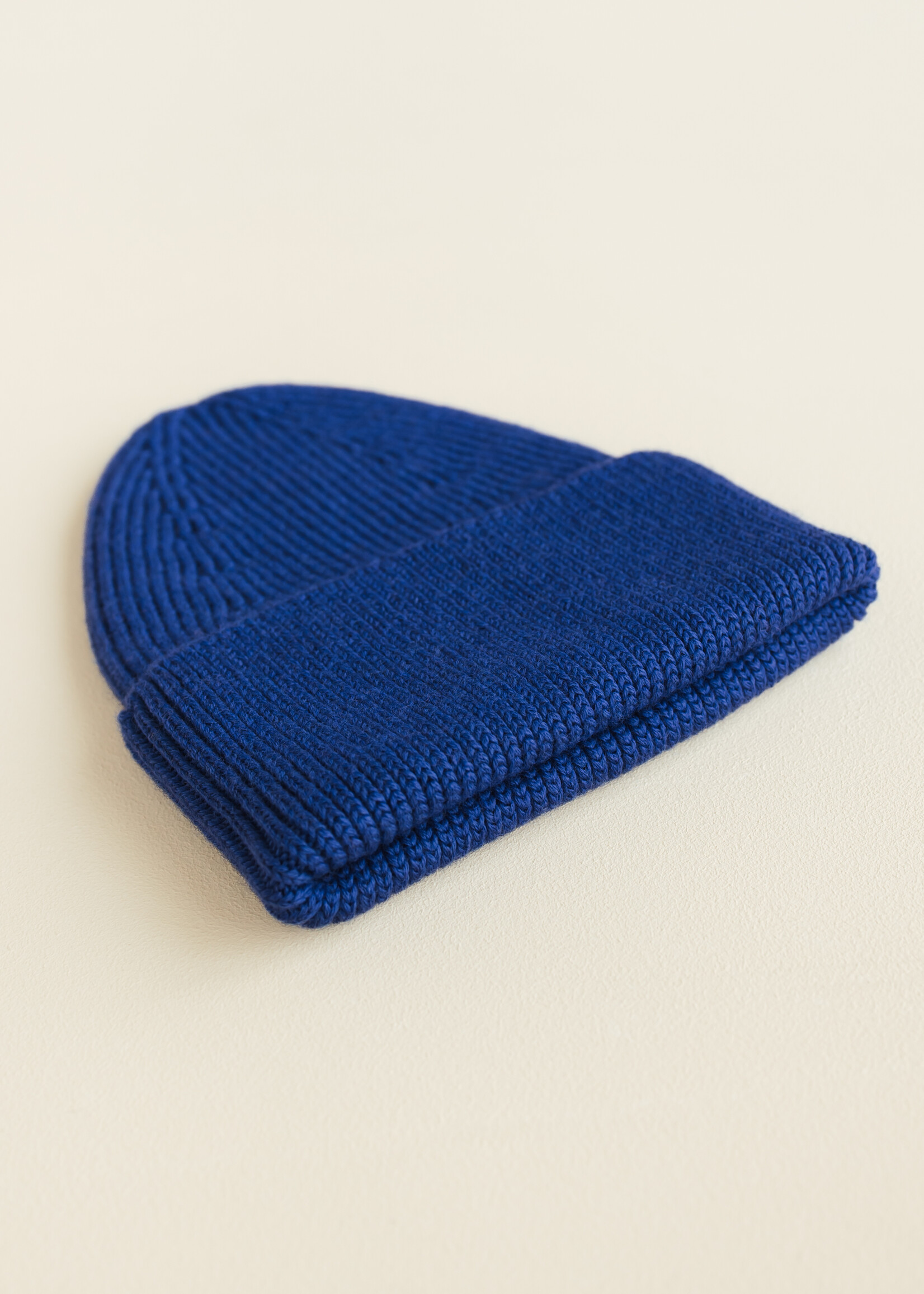 HVID Beanie Fonzie kids Cobalt blue - Hvid
