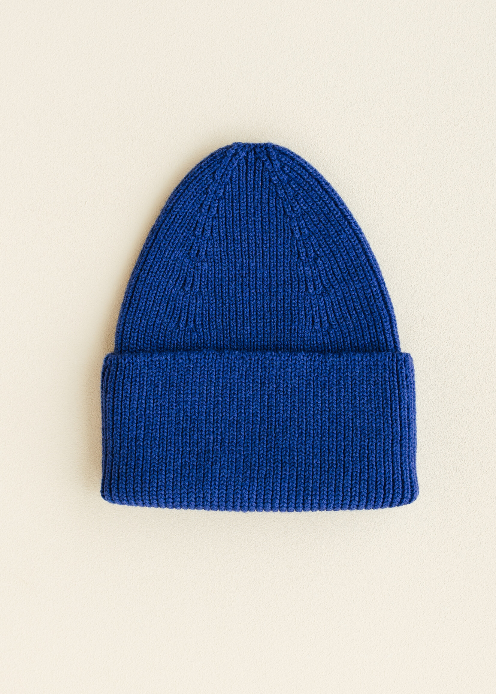 HVID Beanie Fonzie kids Cobalt blue - Hvid
