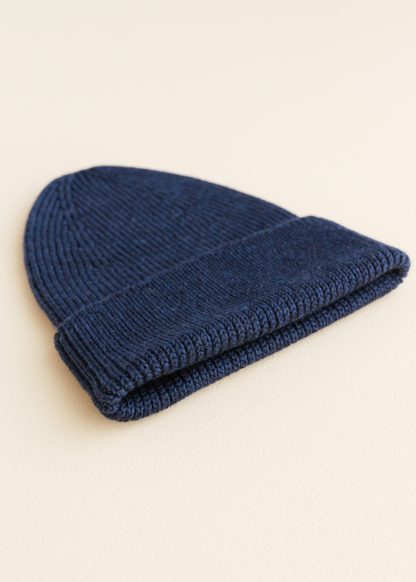 HVID Beanie Fonzie kids Blue - Hvid