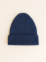 HVID Beanie Fonzie kids Blue - Hvid