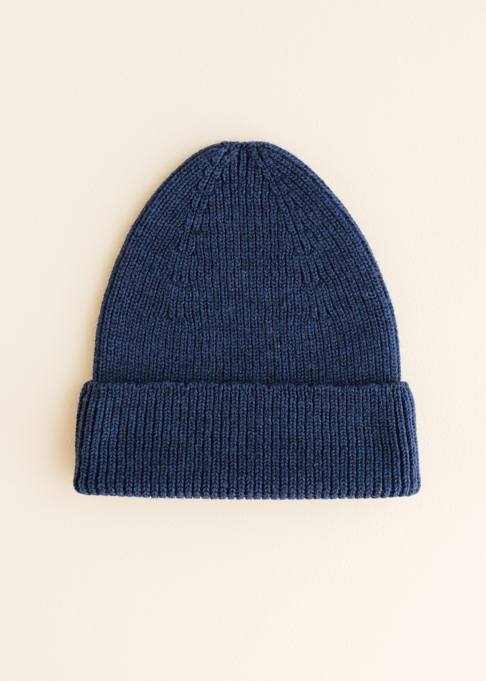 HVID Beanie Fonzie kids Blue - Hvid