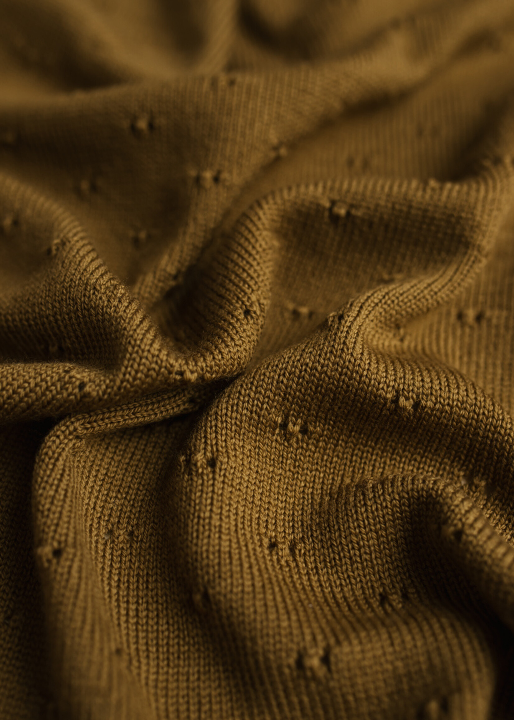 HVID Blanket Bibi Mustard - Hvid