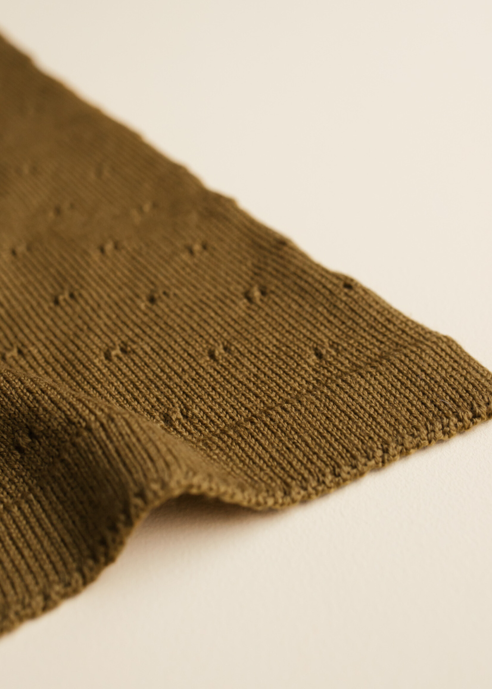 HVID Blanket Bibi Mustard - Hvid