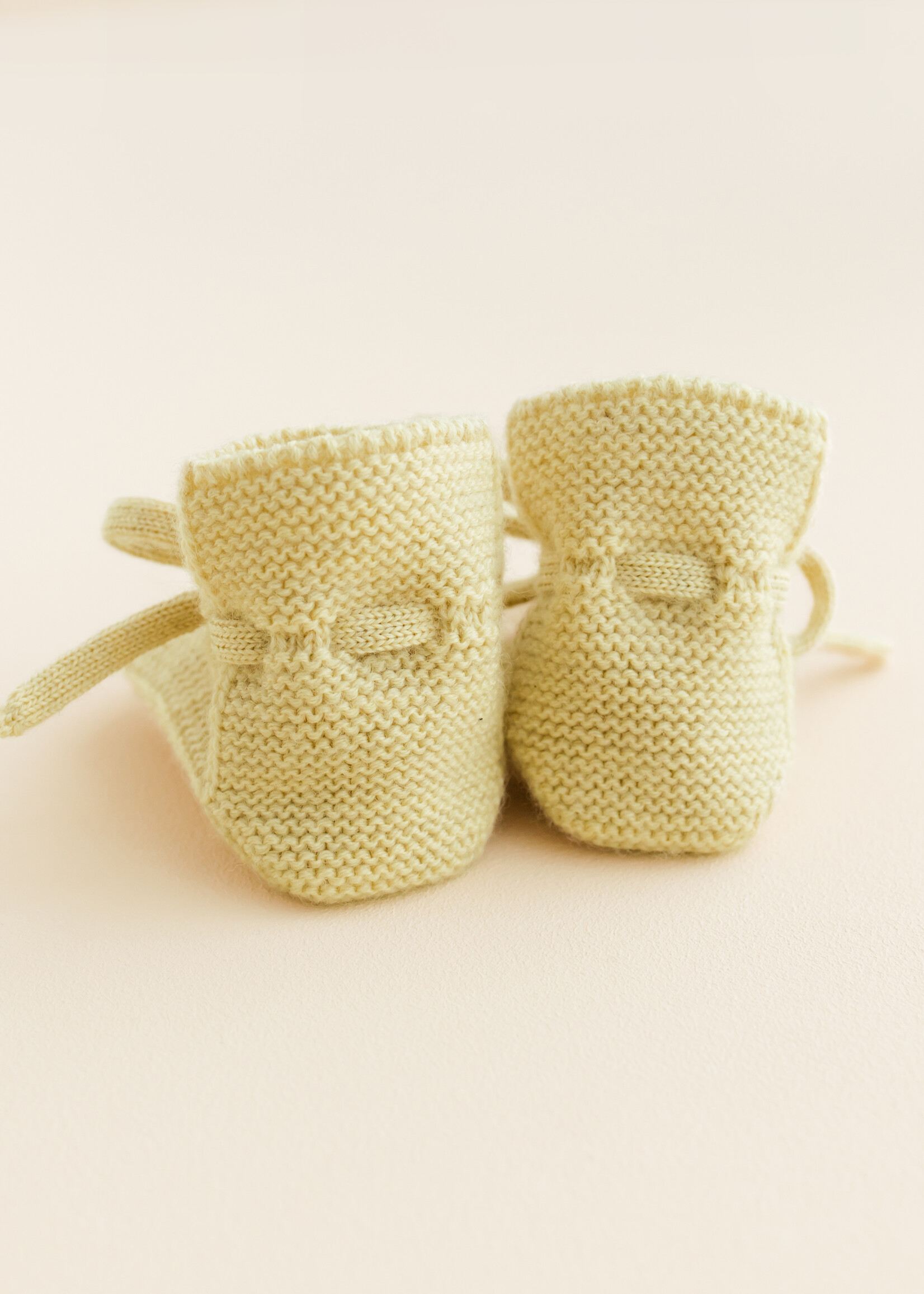 HVID Booties Light Yellow Hvid 0/9 mnd