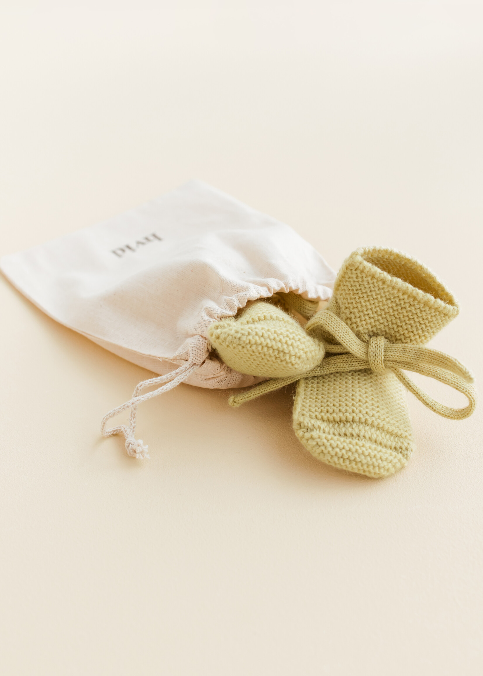 HVID Booties Light Yellow Hvid 0/9 mnd