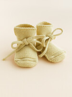 HVID Booties Light Yellow Hvid 0/9 mnd