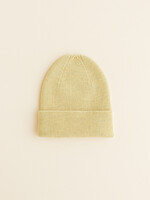 HVID Beanie Fonzie newborn Light yellow (0-6 mnd) - Hvid