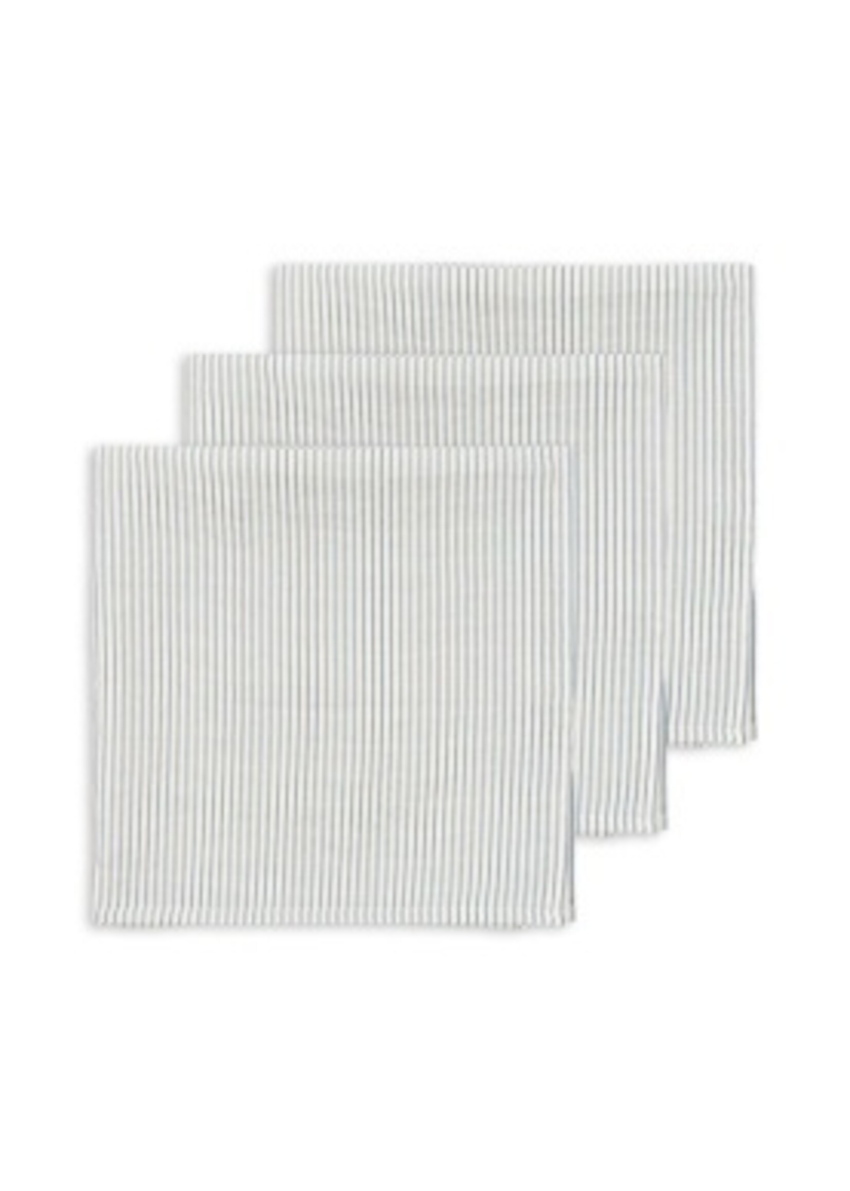 Konges Slojd 3 pack muslin cloth Stripe blue - Konges Slojd