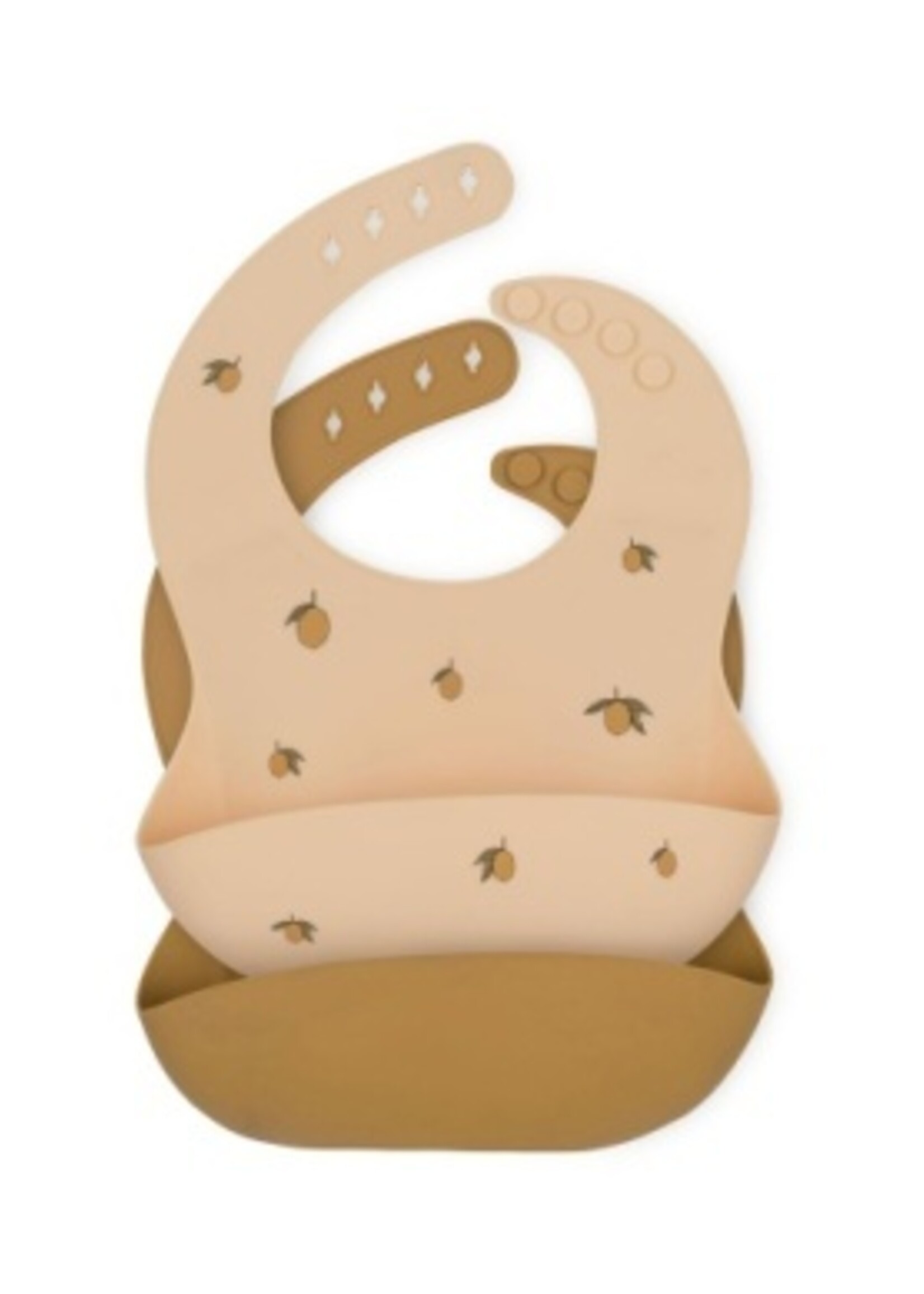 Konges Slojd 2 pack silicone bib Lemon - Konges Slojd