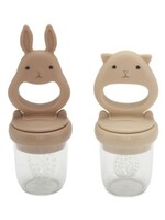 Konges Slojd Silicone fruit feeding pacifier Bark/ shell - Konges Slojd