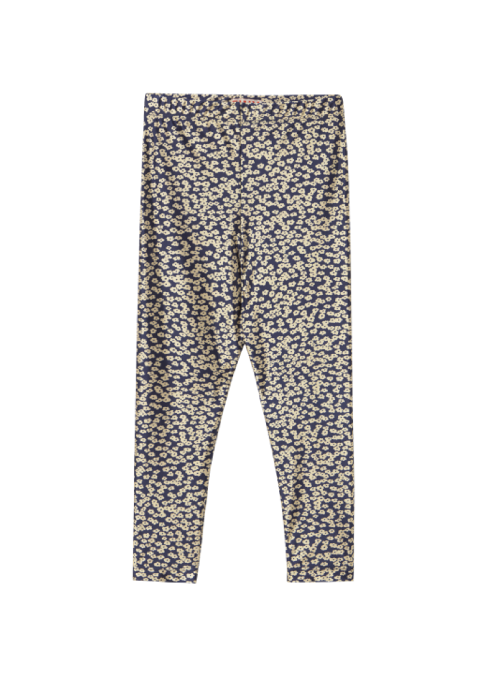 Tiny Cottons Small flower shiny pants Navy - Tiny Cottons