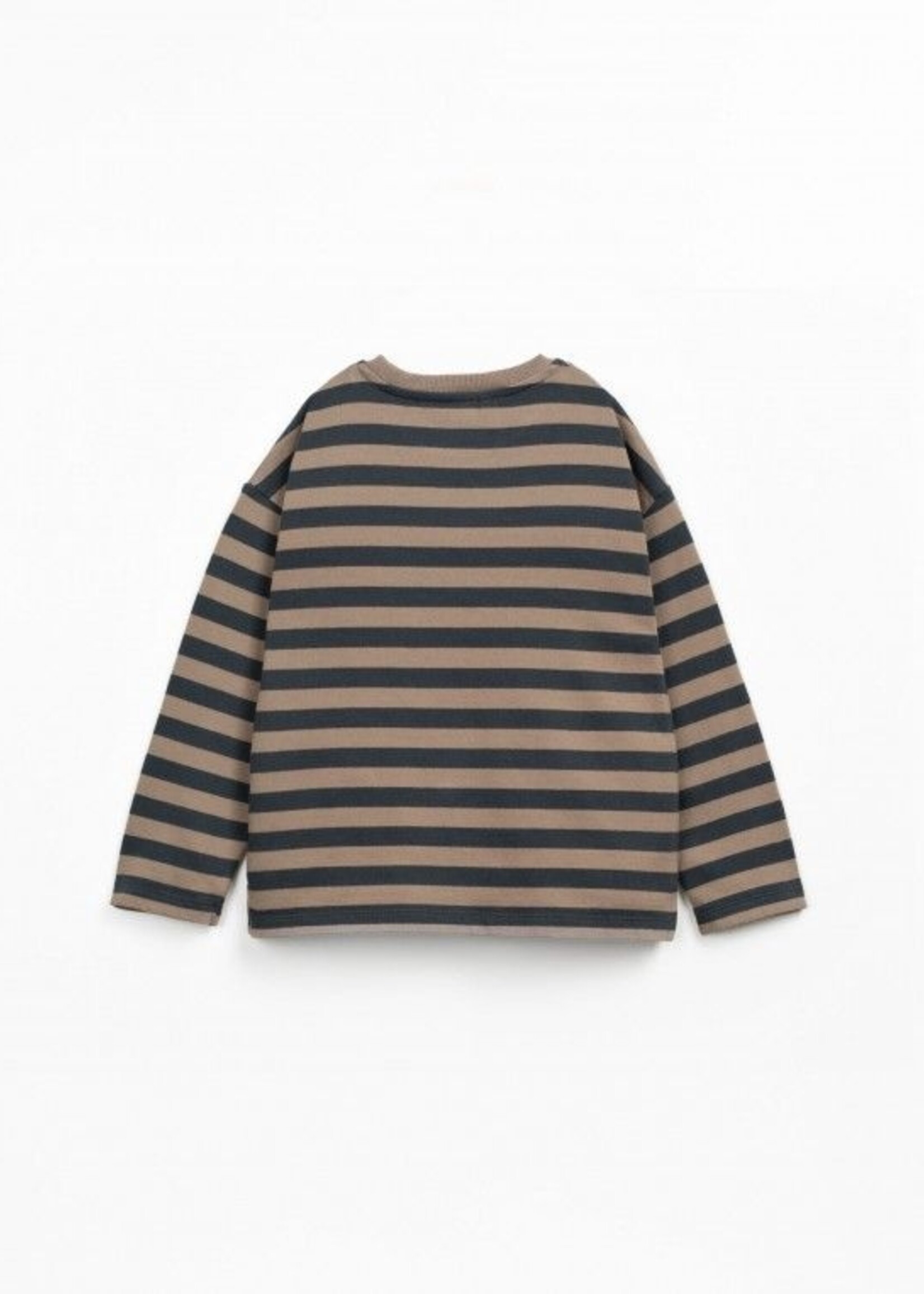Play Up Striped jersey LS tshirt Grafite - Play Up