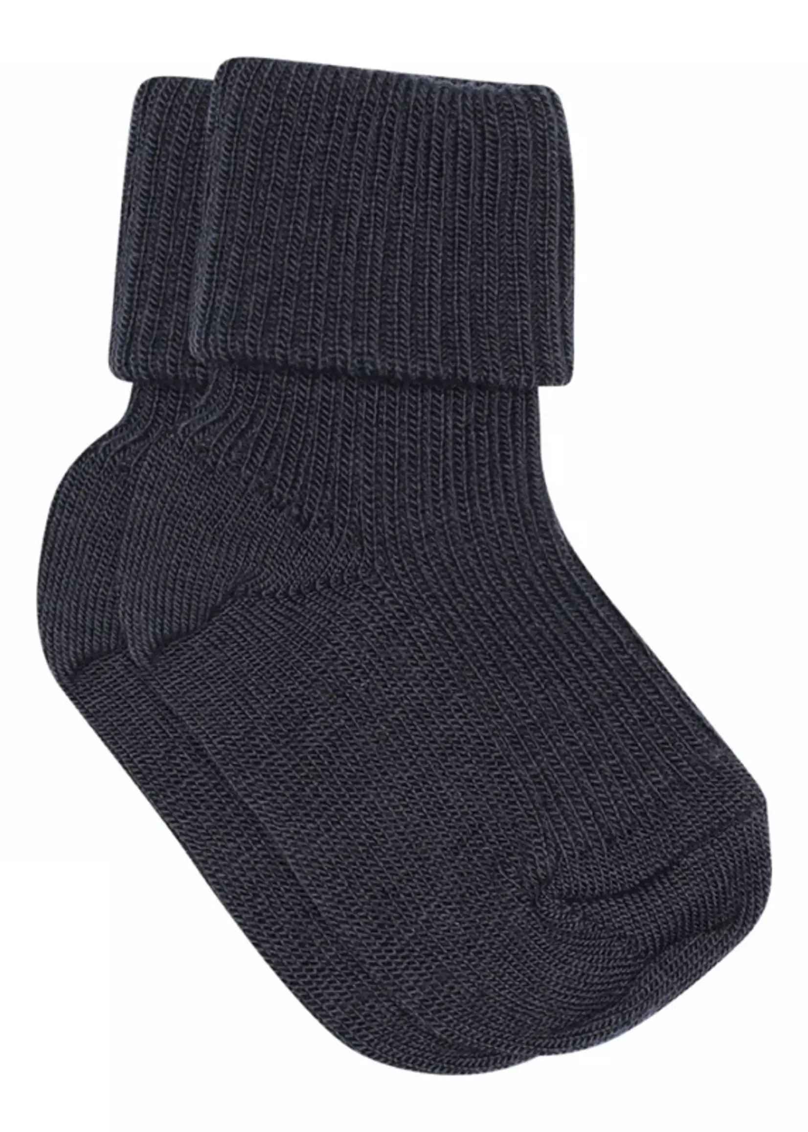 Mp Denmark Wool rib baby socks | Navy - Mp Denmark