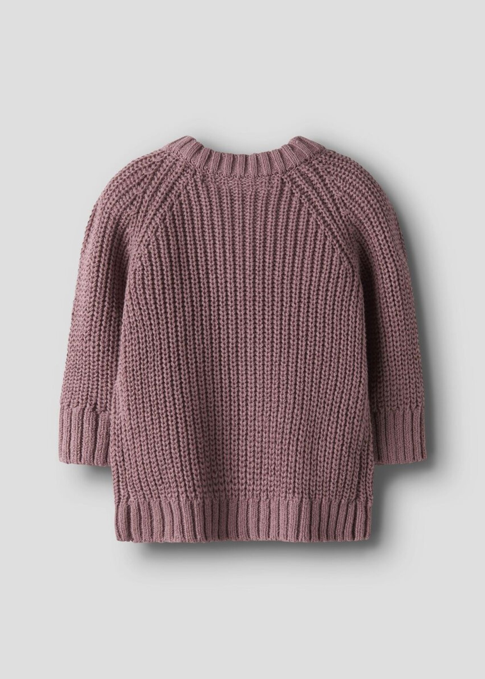 Lil Atelier Nemlen las  LS knit cardigan Nostalgia Rose - Lil Atelier