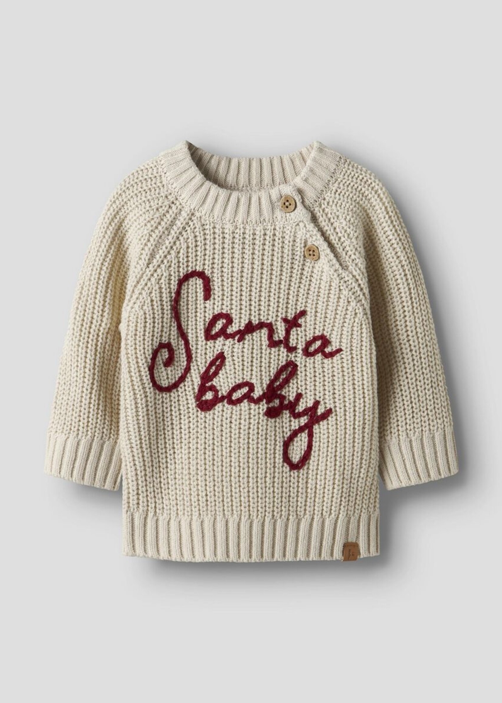 Lil Atelier Nemlen mio LS knit Turtledove - Lil Atelier