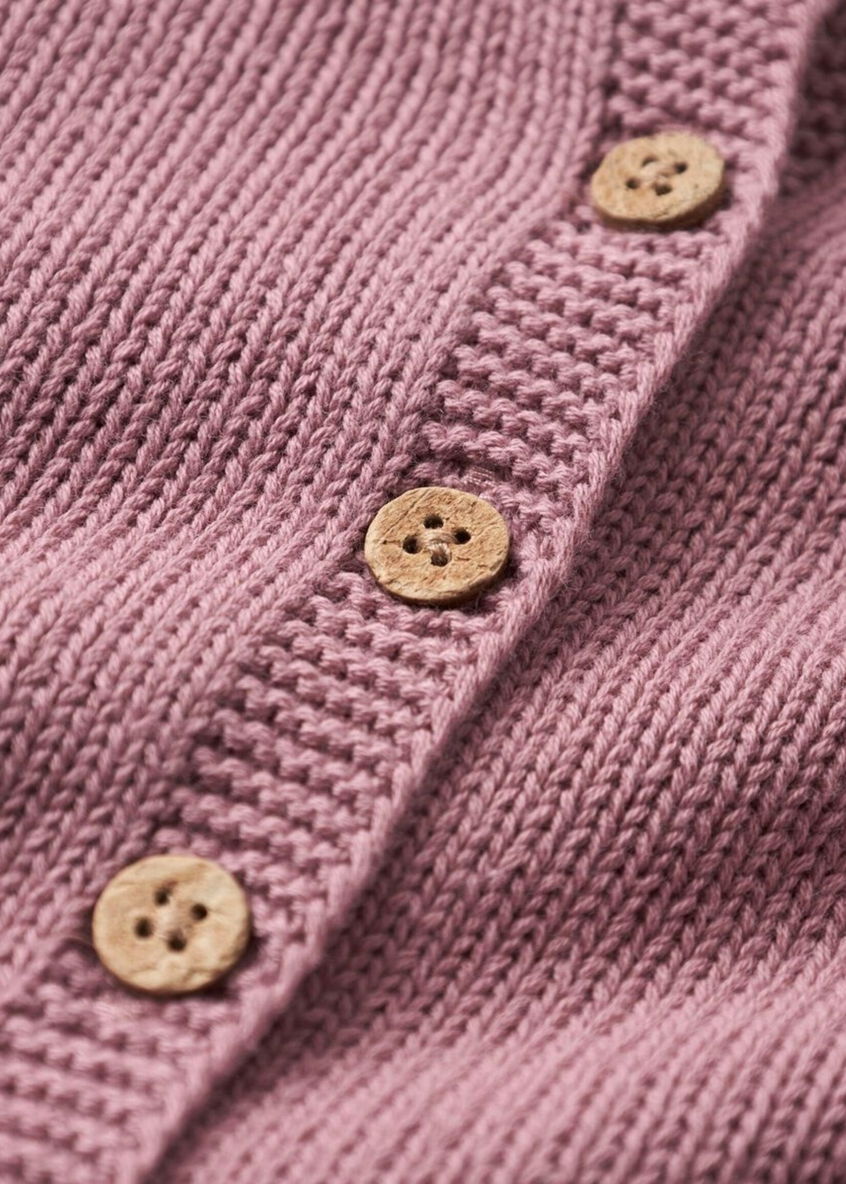 Lil Atelier Framla LS short knit cardigan Nostalgia Rose - Lil Atelier