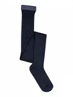 Mp Denmark Cotton rib tights Navy - Mp Denmark