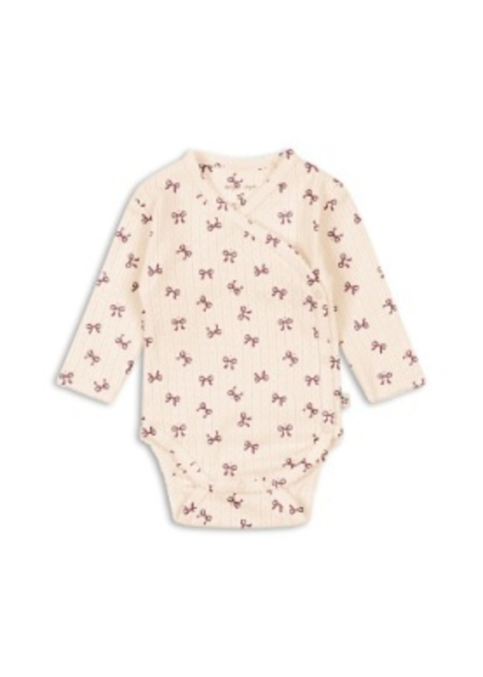 Konges Slojd Minnie newborn body Bow rouge - Konges Slojd