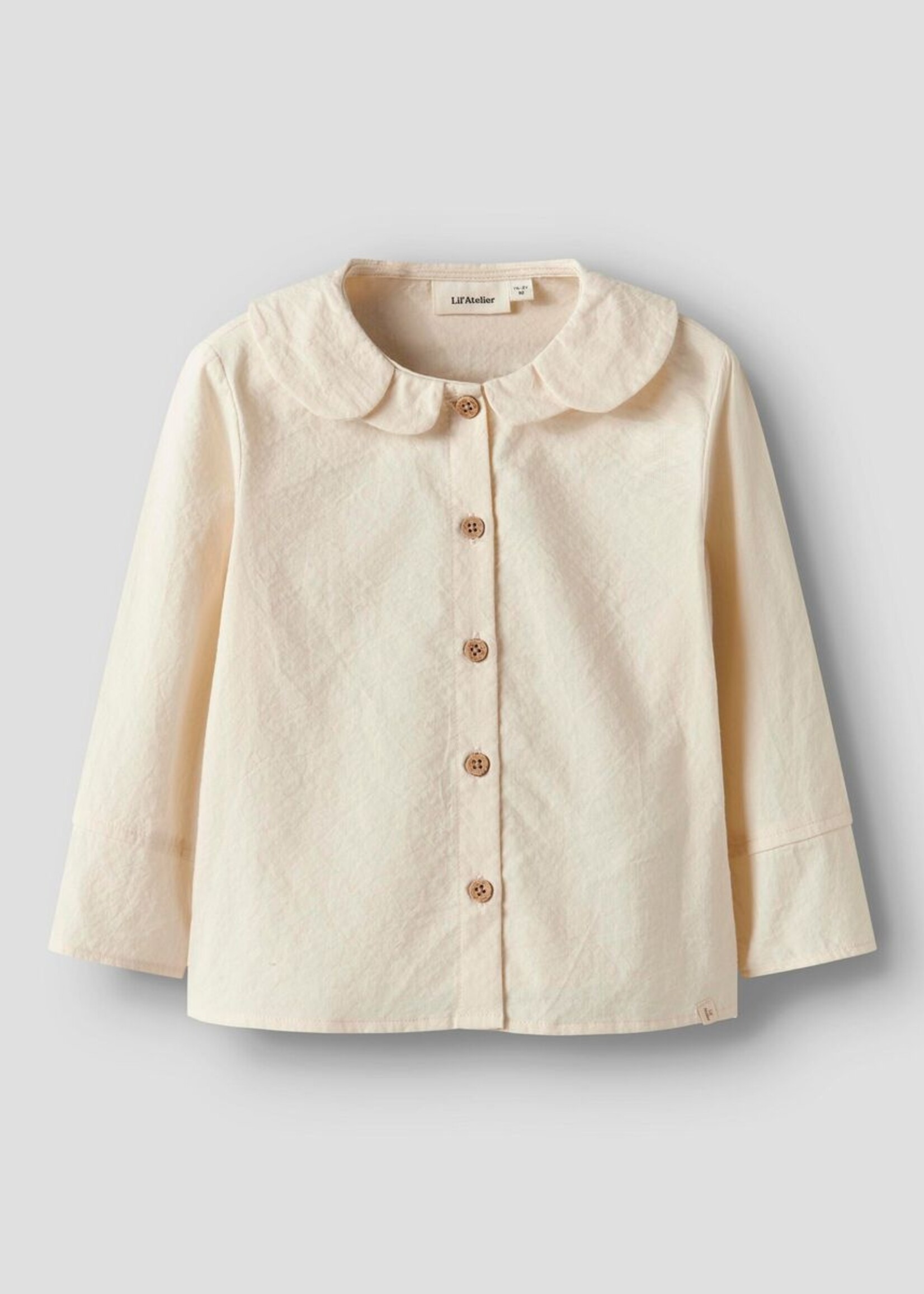 Lil Atelier Frosito ls loose shirt Turtledove - Lil atelier