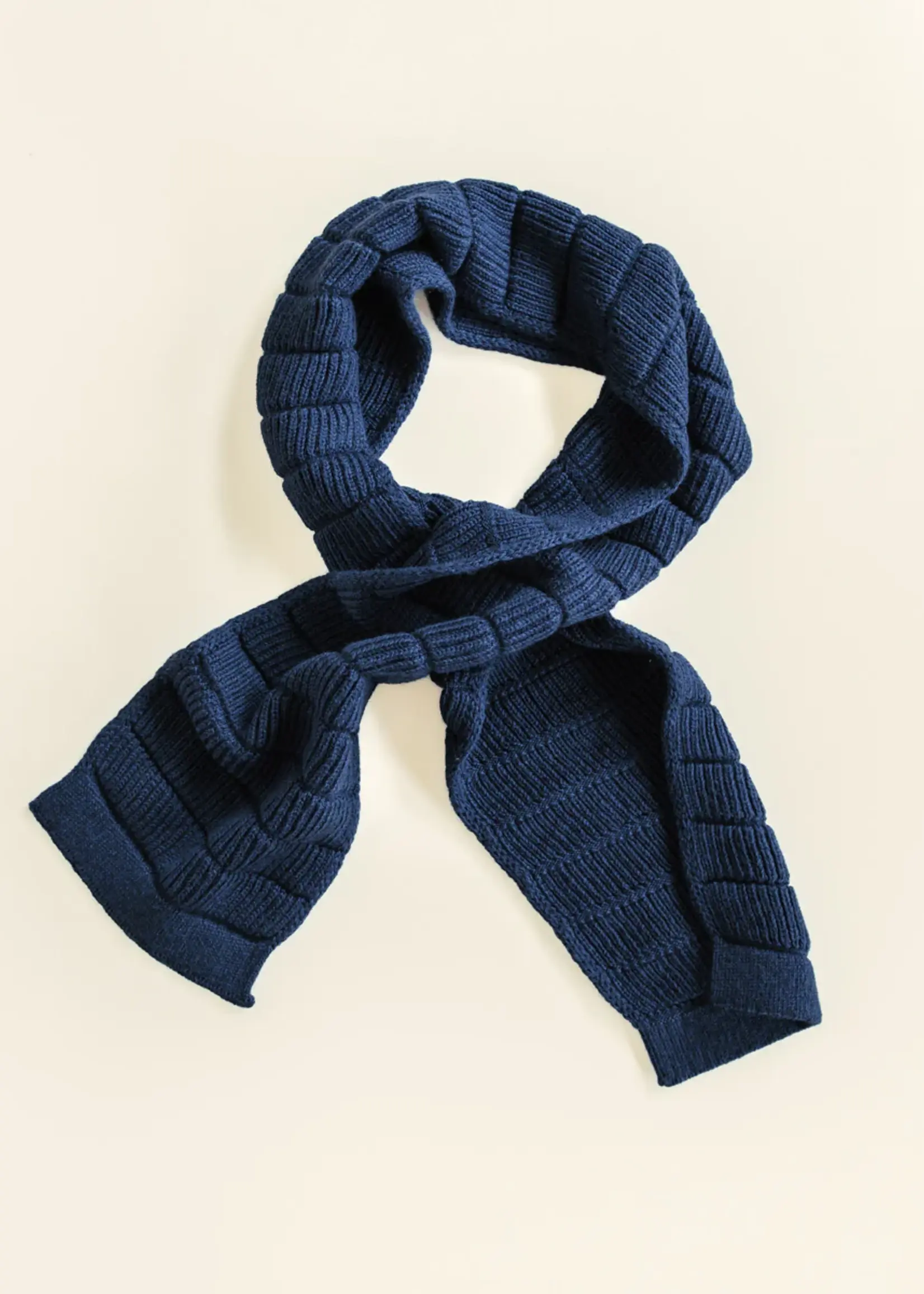 HVID Scarf Jacobino Cobalt blue - Hvid