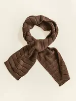 HVID Scarf Jacobino Mocha - Hvid