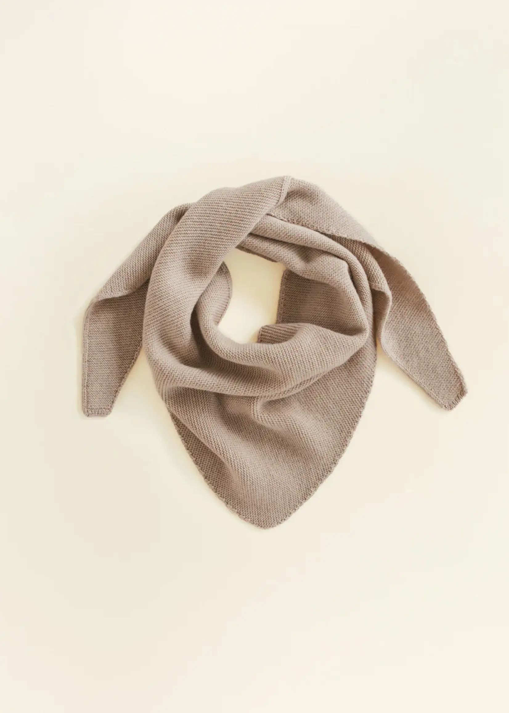 HVID Triangle scarf Josephina Sand - Hvid