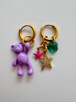 By Melo Oorbellen beer paars - By melo