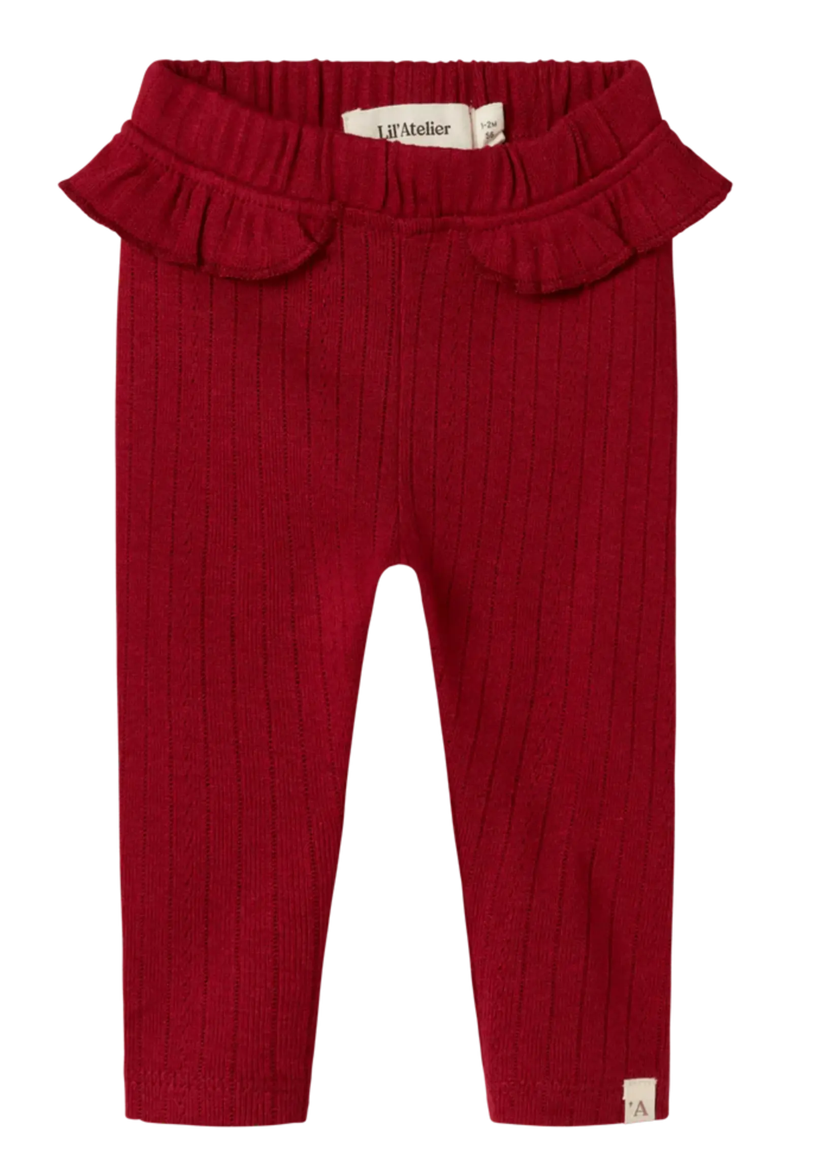 Lil Atelier Rachel nam slim legging Red Dahlia - Lil atelier