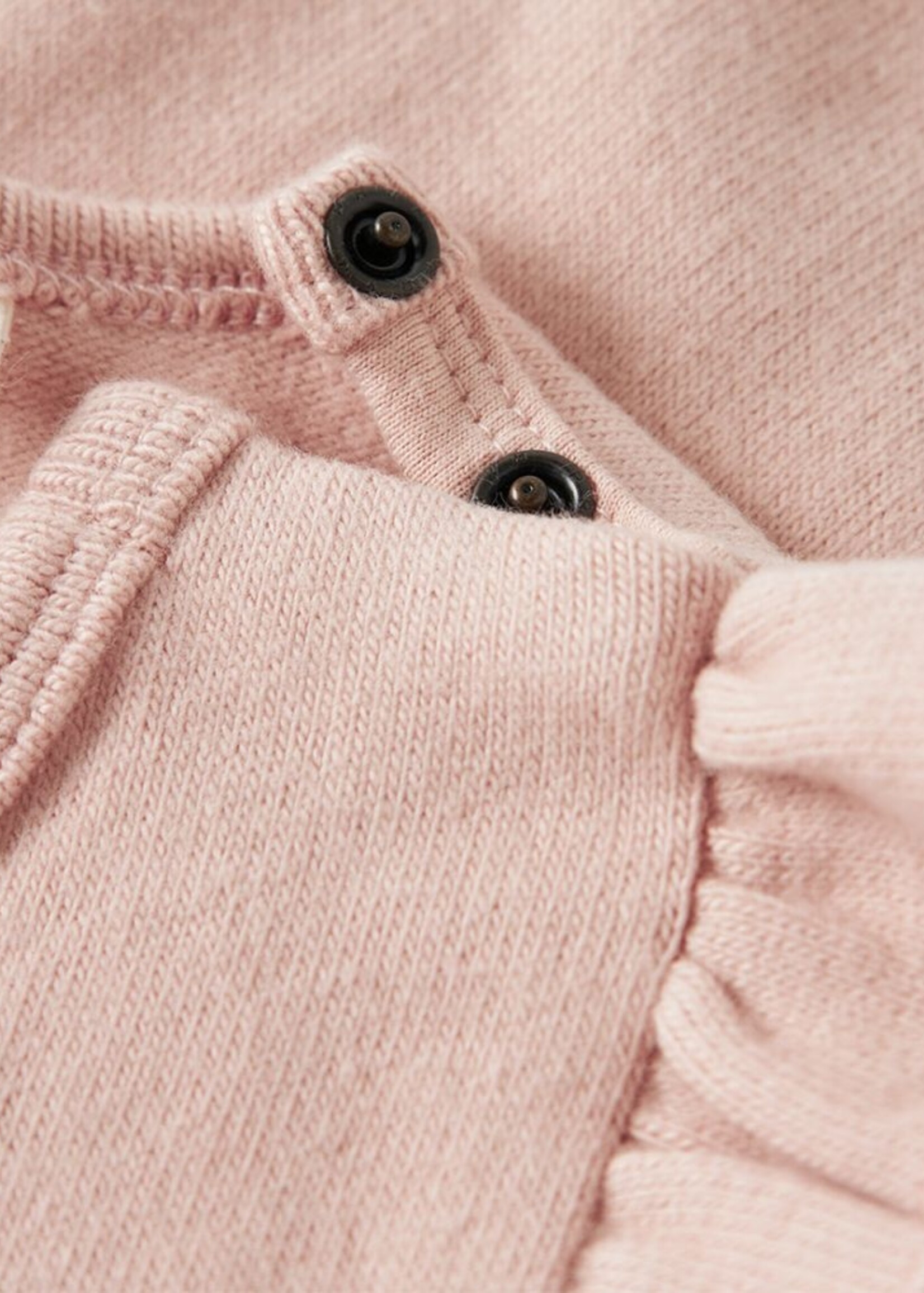 Lil Atelier Thora hyk LS slim top |  Cameo rose  - Lil Atelier