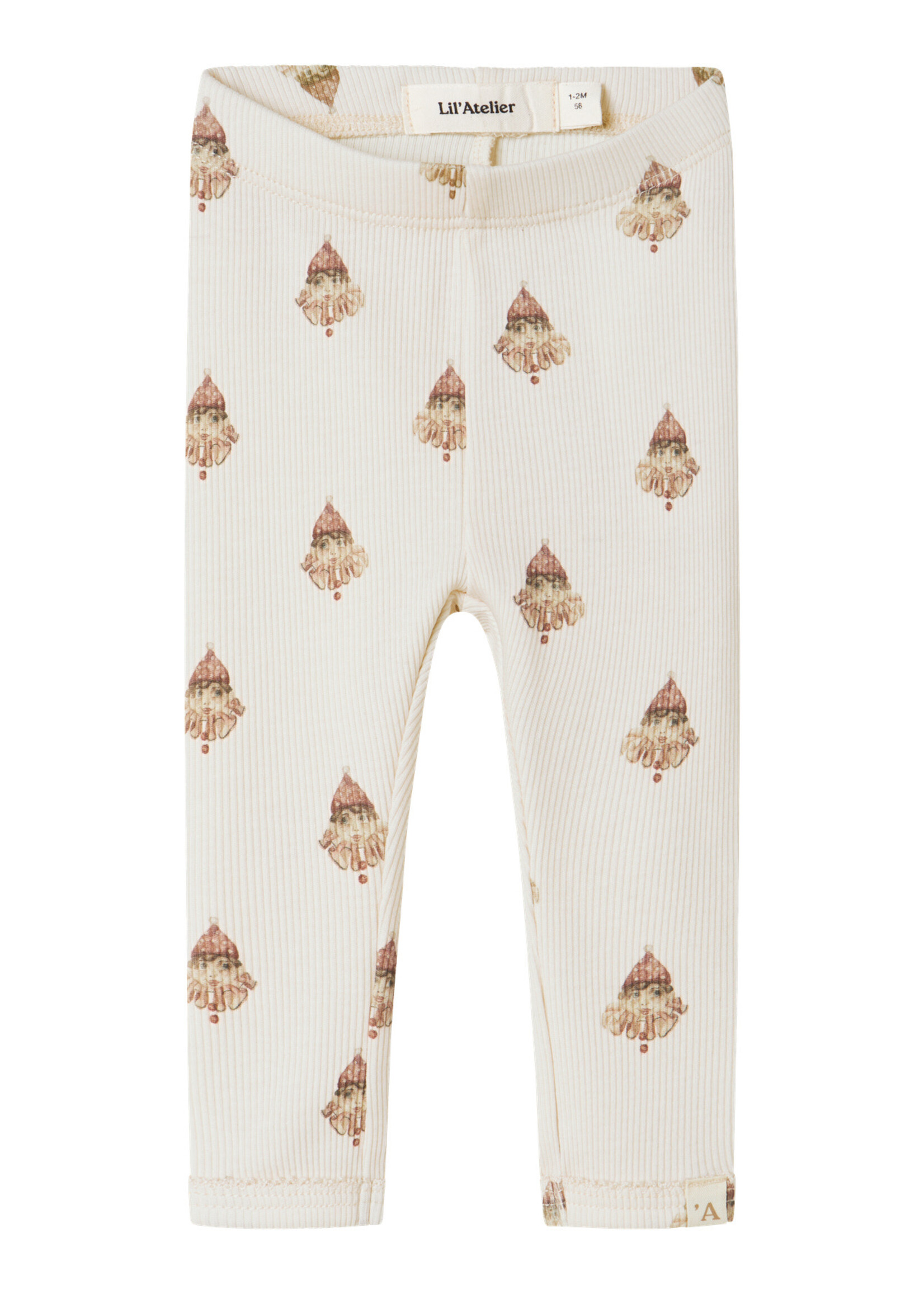 Lil Atelier Flavo eki slim legging | Pastel parchment - Lil Atelier