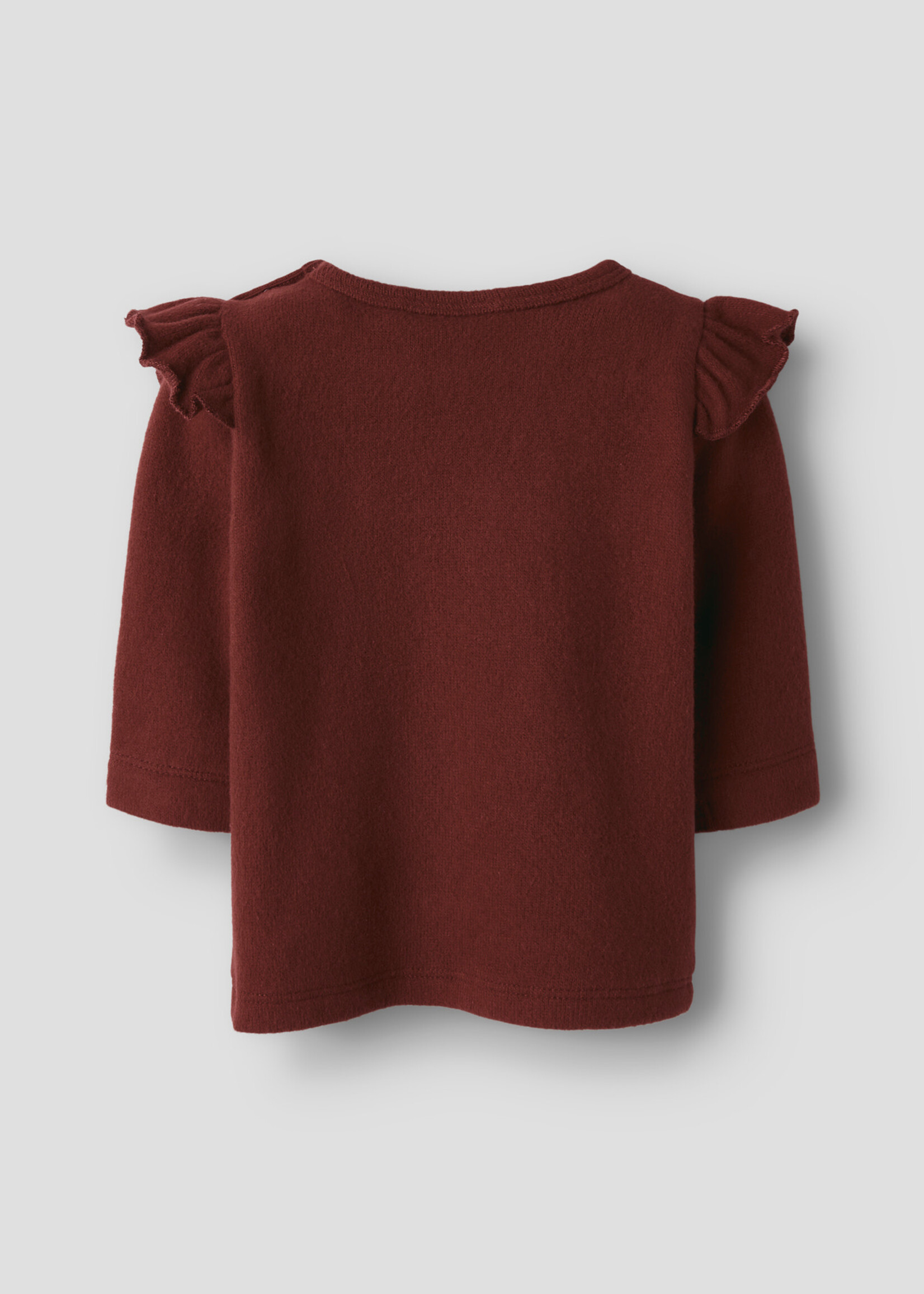 Lil Atelier Thora hyk LS slim top |  Hot chocolate  - Lil Atelier
