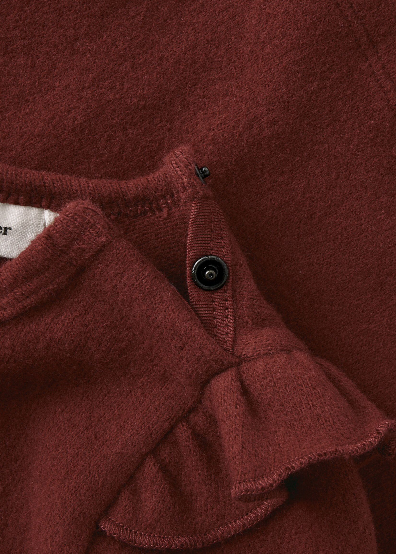 Lil Atelier Thora hyk LS slim top |  Hot chocolate  - Lil Atelier