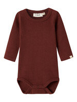 Lil Atelier Thora hir LS slim body | Hot chocolate - Lil Atelier