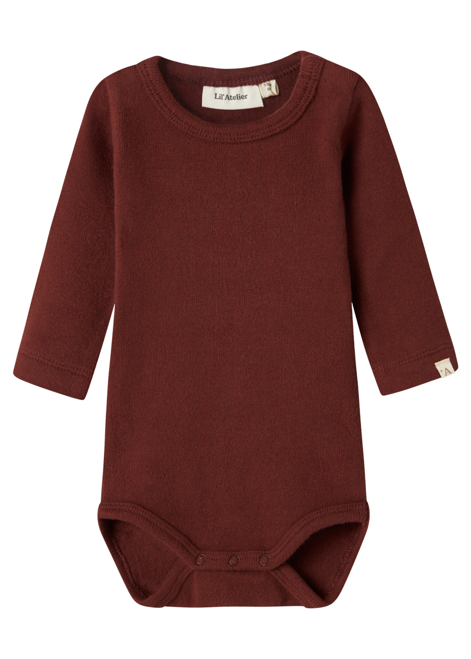 Lil Atelier Thora hir LS slim body | Hot chocolate - Lil Atelier