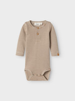 Lil Atelier Ohio LS slim body |  Turtledove  - Lil Atelier