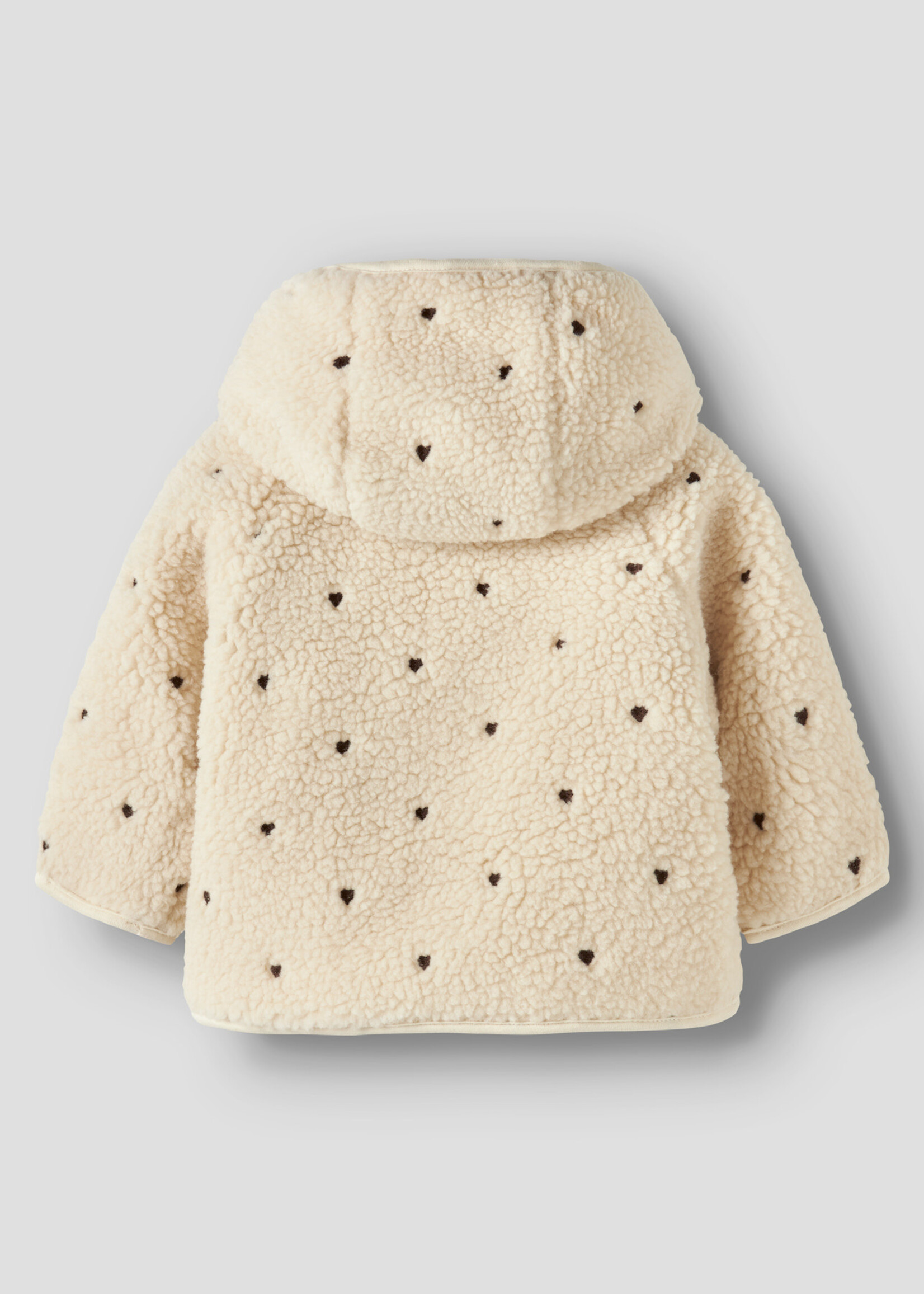 Lil Atelier Nalo loose jacket | Turtledove hearts - Lil Atelier