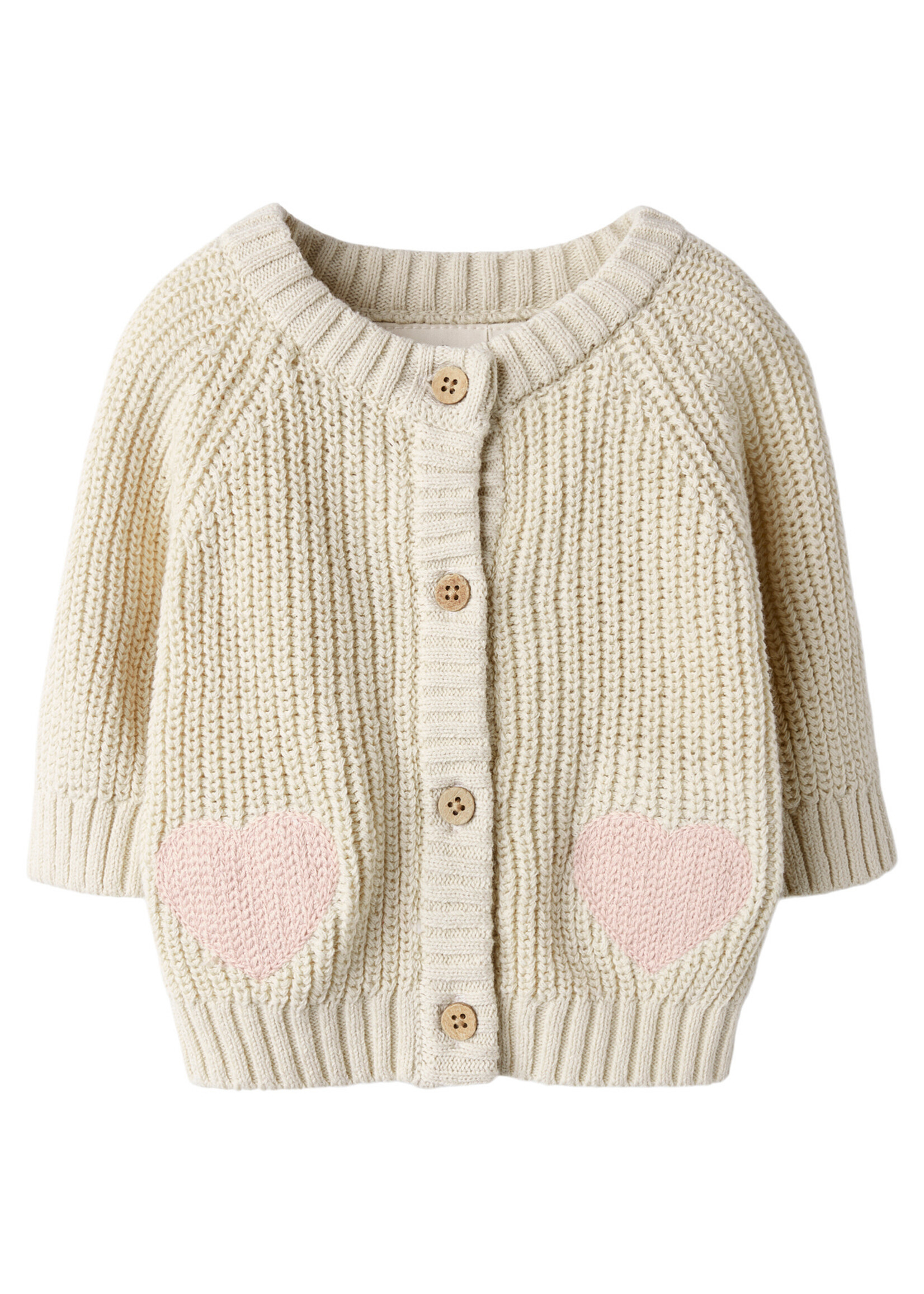 Lil Atelier Emlen len ls knit card | Turtledove - Lil Atelier