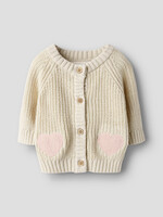Lil Atelier Emlen len ls knit card | Turtledove - Lil Atelier