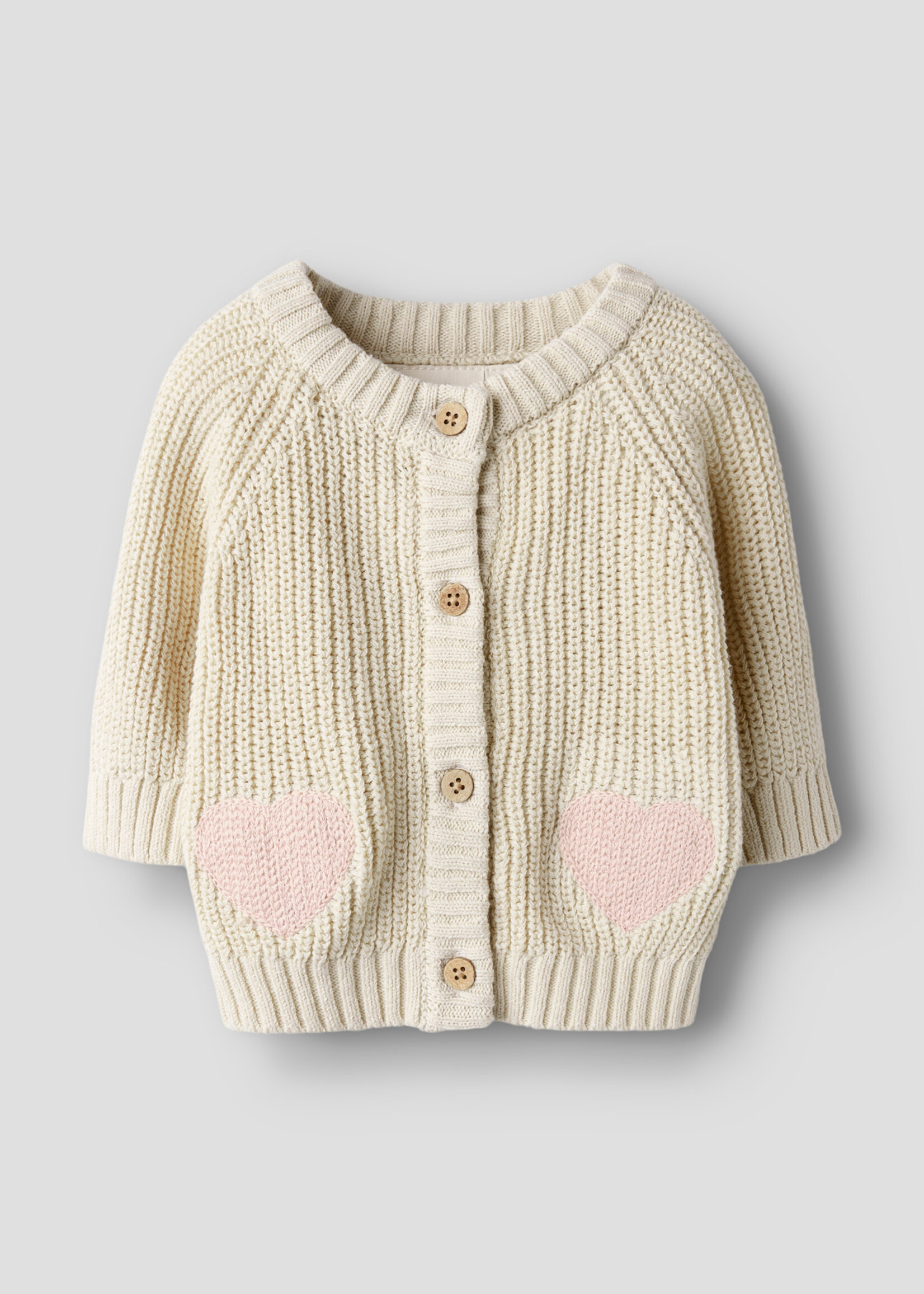 Lil Atelier Emlen len ls knit card | Turtledove - Lil Atelier